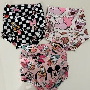 Disney Print Baby Bloomer Shorts - 3 pairs